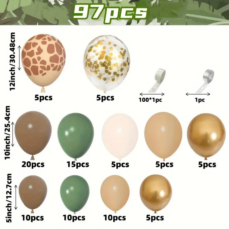 Tropical Jungle Theme Balloons