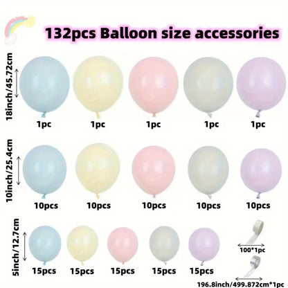 Colorful Macaron Latex Balloons