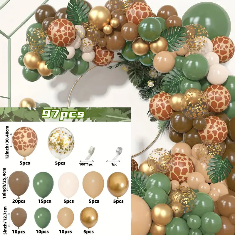 Tropical Jungle Theme Balloons