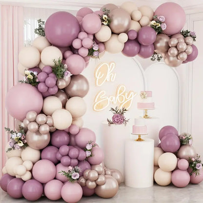 Bohemian Pastel Purple & Golden Balloon Kit
